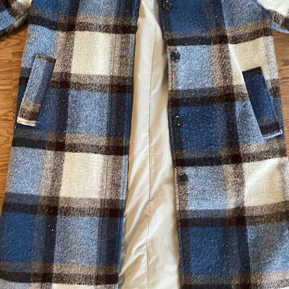 H & M long plaid oversized jacket - Picture 4 of 6